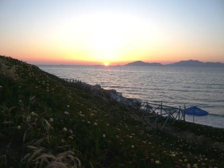 romantischer Sonnenuntergang