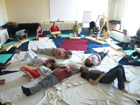 im Workshop Klangtherapie