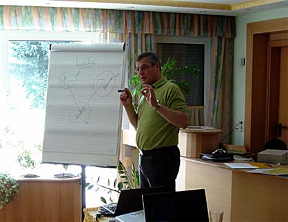 Herr Breuer beim Vortrag